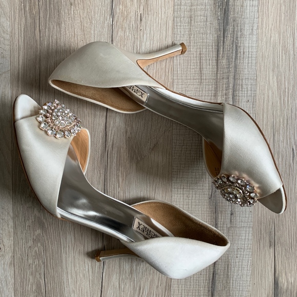 Badgley Mischka Shoes - Badgley Mischka Lacie D'Orsay Satin Heels Size 10